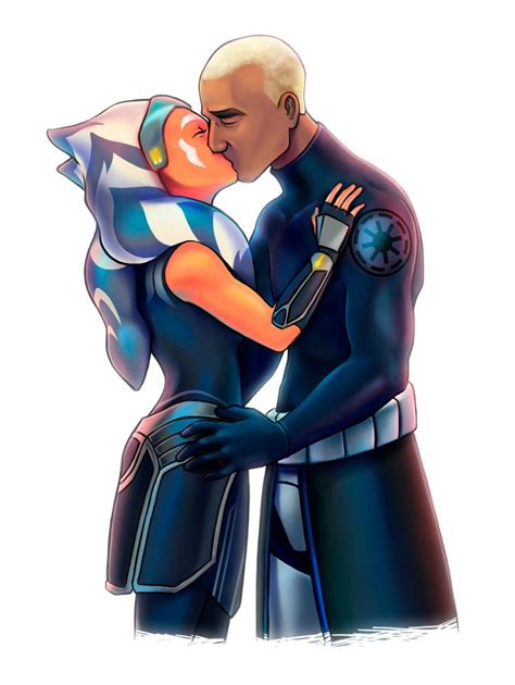 Rex Ashoka Kiss By Fanartdesinr On Deviantart Star Wars Clone Wars