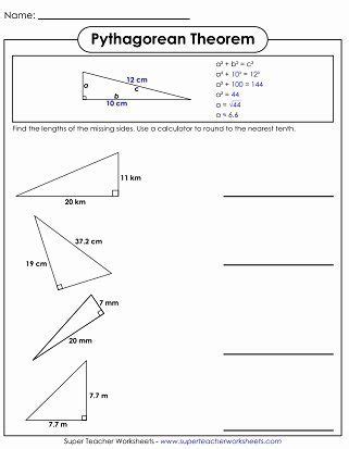 This theorem is really a derivation of. 50 Pythagorean theorem Practice Worksheet in 2020 | Pythagorean theorem, Pythagorean theorem ...