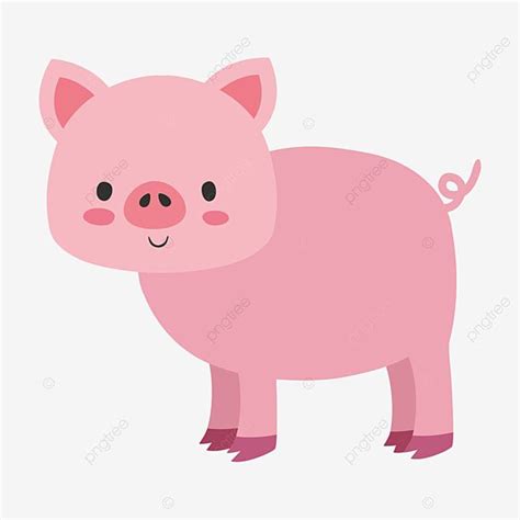Ilustra O De Porco Bonito Dos Desenhos Animados Png Cute Pig