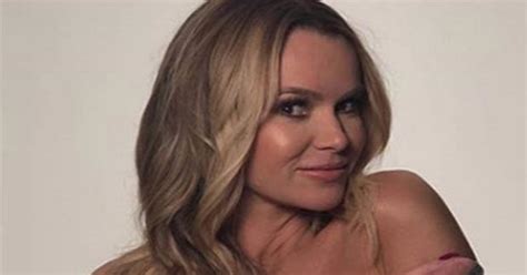 Amanda Holden Bares Cleavage In Plunging Lace Dress For Blisteringly