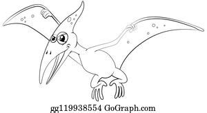 Hier ist ein überblick über alle bislang entdeckte pterosaurier des mesozoikums. Flugsaurier Clipart - Lizenzfrei - GoGraph