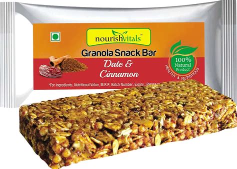 Buy Nourishvitals Date And Cinnamon Granola Snack Bar 250 G Online And Get Upto 60 Off At Pharmeasy