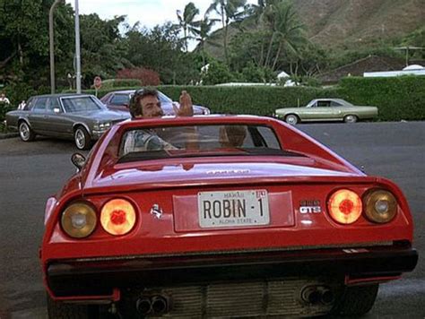 But he does get a. El Ferrari 308 GTS de Magnum P.I.