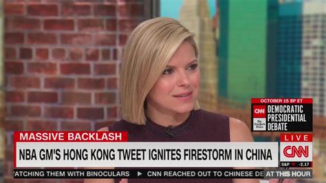 CNN S Kate Bolduan Rips NBA For Silencing Daryl Morey On China