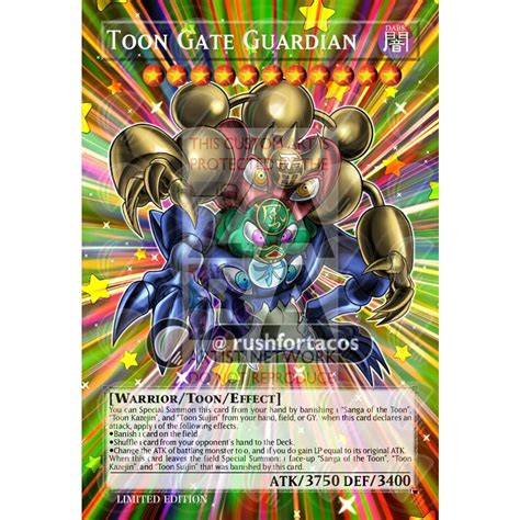 With charlie adler, tress macneille, joe alaskey, frank welker. Toon Gate Guardian Full Art ORICA - Custom Yu-Gi-Oh! Card ...