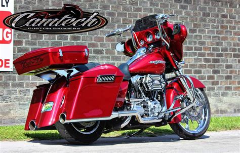 91,739 motorcycle pictures on gograph. Red Custom Bagger | Camtech Custom Baggers | Bike ...