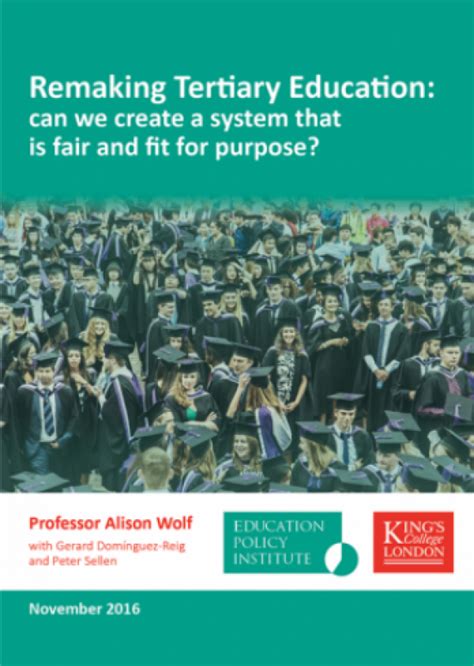 Report Remaking Tertiary Education The Education Policy Institute