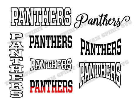 Panthers Mascot Svg Png Dxf Eps Silhouette Studio Download Etsy