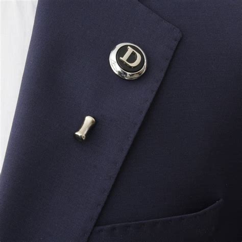 Personalized Lapel Pin Customized Jacket Brooch Letter Etsy