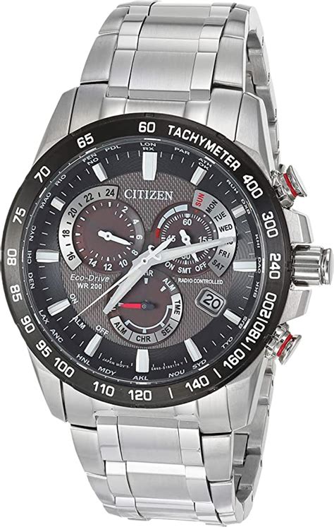 Citizen Mens Pcat Quartz Sport Watch With Stainless Steel