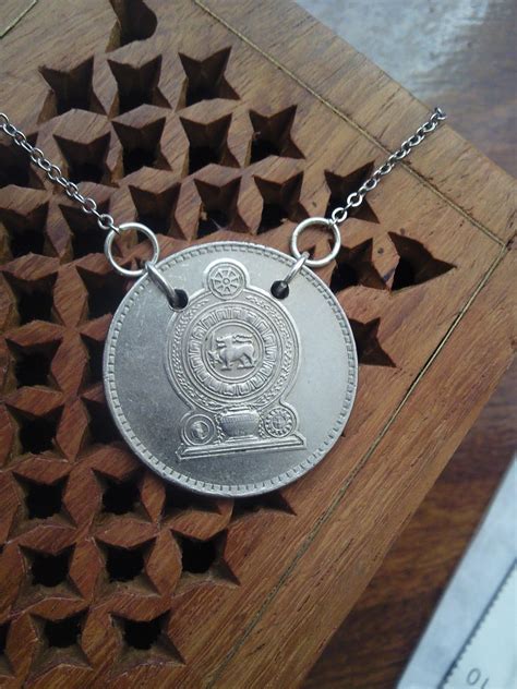 Roses And Hello Sri Lankan Coin Necklace