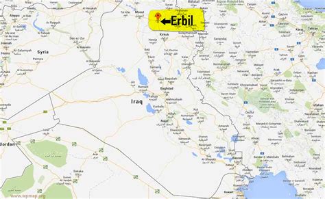 Erbil Map Map Pictures