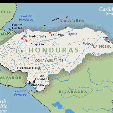 La Ceiba Honduras Map