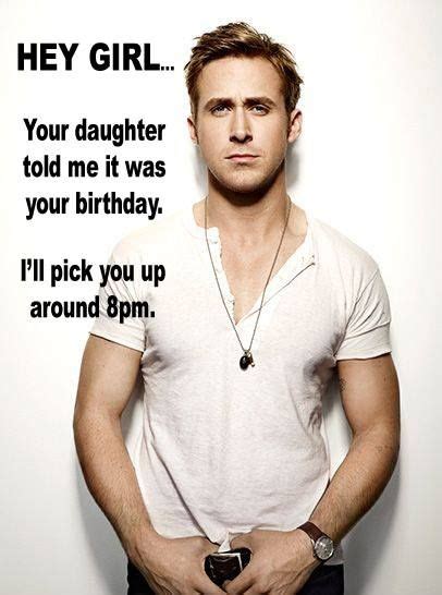 Ryan Gosling Hey Girl Birthday Card