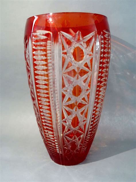 Item 503 Ilguciems Glass Factory Red Glass Vase H 25 Cm Auction 79 Classic Art Gallery