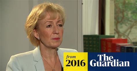 Andrea Leadsom I Did Not Like Gay Marriage Law Video Politics