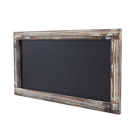 Buy Liry Products Vintage Rustic Brown Torched Wood Framed Blackboard Wall Décor Hanging Chalk