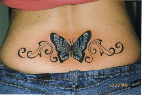 Butterfly Tattoo On Lower Back