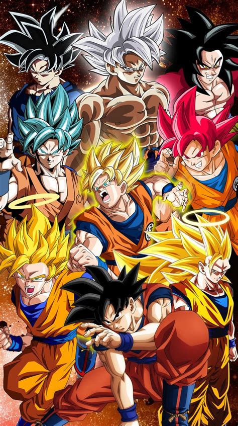 Todas Las Fases De Goku Dragon Ball Z Gt Super Heroes Dibujo De Goku