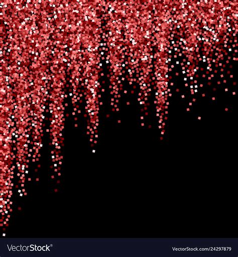 Red Gold Glitter Luxury Sparkling Confetti Scatte Vector Image