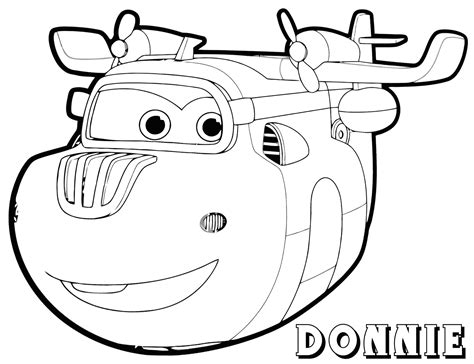 Grow your super wings and learn to fly. Super Wings coloring pages | Coloring pages to download ...