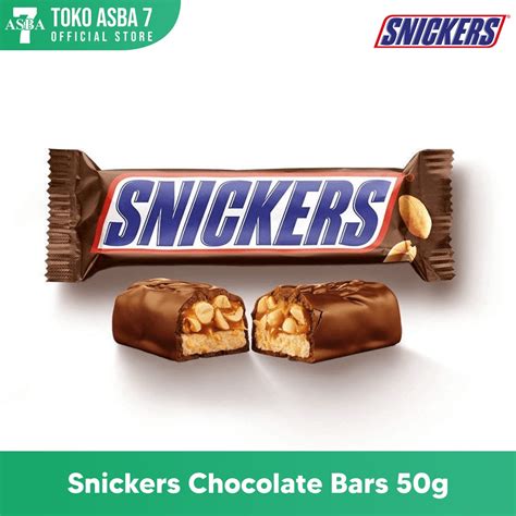 Jual Snickers Chocolate Bars 50g Indonesiashopee Indonesia