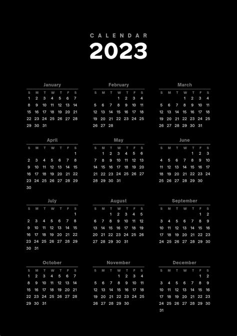 Calendar For Mobile Wallpaper 2023 Calender Black White April Month