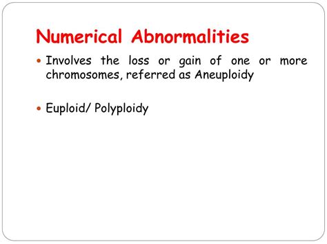 Ppt Chromosomal Abnormalities Powerpoint Presentation Free Download