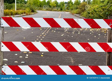 Road Block Barricade Sign Stripes Stock Image Image Of Block Site