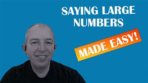 How To Say Large Numbers English For Beginners Youtube