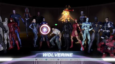 Marvel Ultimate Alliance Gold Edition Xbox 360 Characters Powenmassage