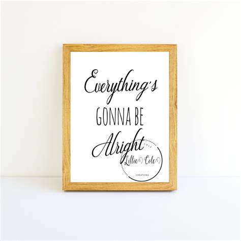 Everythings Gonna Be Alright Svg  Pdf Digital Download Etsy