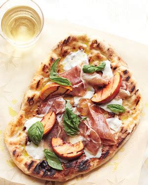 Our insulated box keeps food chilled even if you're not home when we deliver. Grilled-Peach Pizzas with Prosciutto