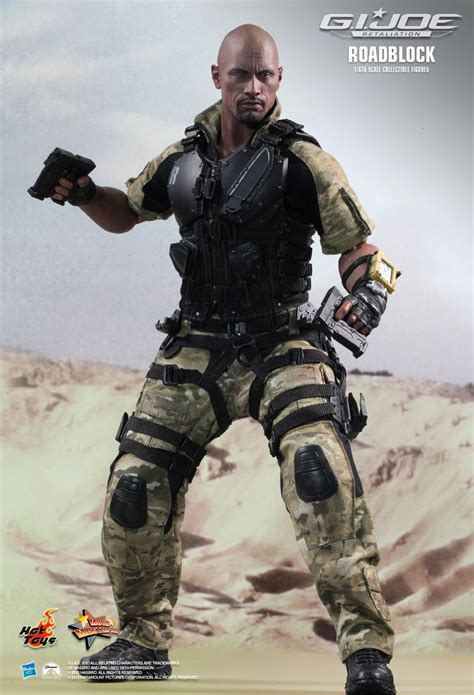 Roadblock Dwayne Johnson The Rock G I Joe Retaliation Hot Toys