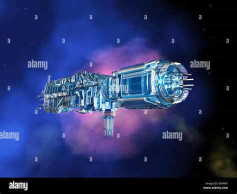 Space Station In Space Stock Photo Alamy