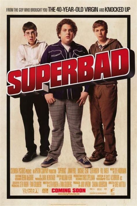 Seth and evan are best friends, navigating the last weeks of high school. Superbad 27x40 Movie Poster (2007) | Superbad movie, Superbad, Comedy movies