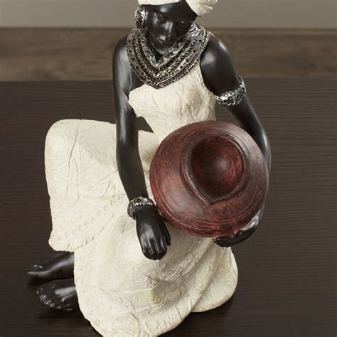 World Menagerie African Woman Figurine And Reviews Wayfair