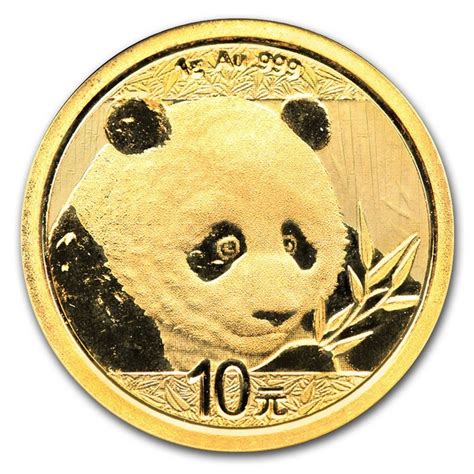 Moneda Panda de Oro 1 g 2018 - Dracma Metales de Inversión