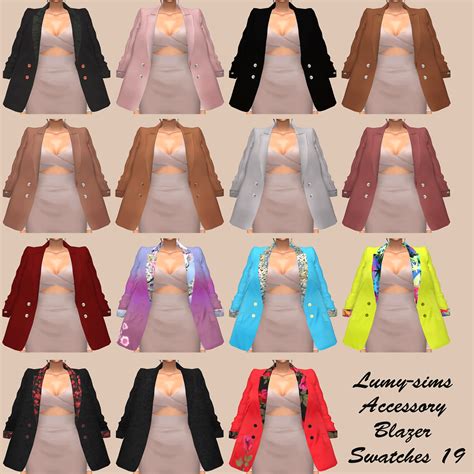 Sims 4 CC S The Best Accessory Blazer By Lumy Sims