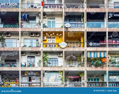 Saigon Ho Chi Minh City Vietnam January 2017 Apartment Building