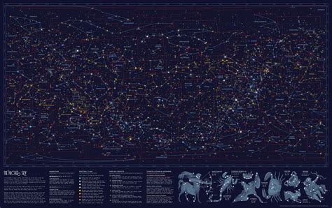 A Map Of All Known Stars And Constellations In The Night Sky Credit Eleanor Lutz Rcoolguides
