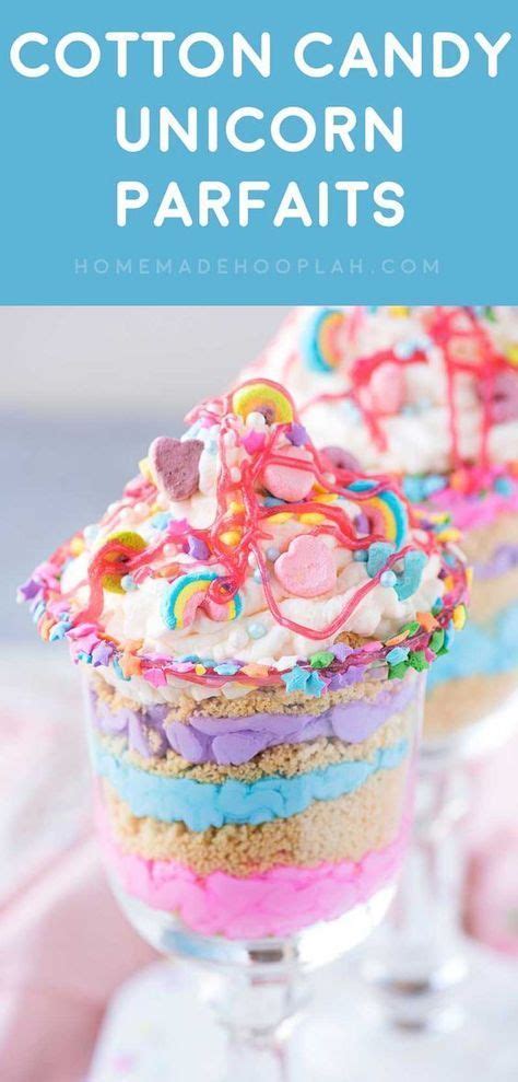 Cotton Candy Unicorn Party Parfaits Ride The Rainbow Craze With This