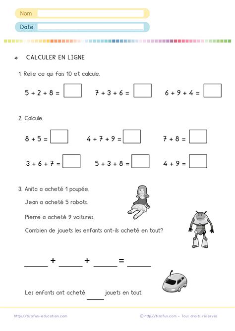 Ces exercices de calculs sont dédiés aux enfants à partir de 6 ans étant en cp ou en première primaire. Calculs Maths CP CE1 | Additions Soustractions Problèmes ...