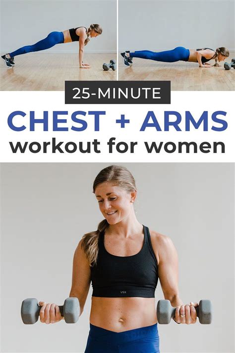 BEST Chest Exercises For Women Minute Dumbbell Chest Workout Chest And Arm Workout