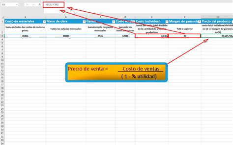 Calcular Precio De Venta En Excel Gu A Paso A Paso