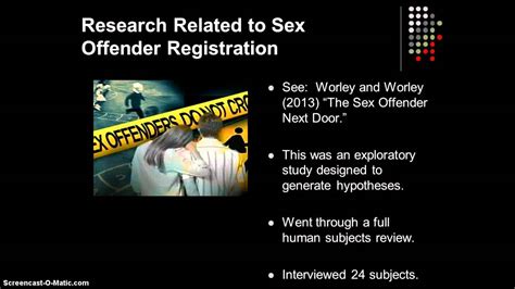Deconstructing The Utilization Of Sex Offender Registries Youtube
