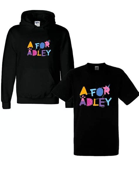 Kids A For Adley Hoodie And T Shirt Youtuber Boys Girls Hoody Etsy Uk