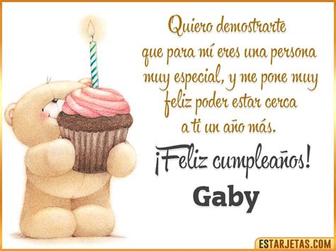Feliz Cumpleaños Gaby Imágenes  Tarjetas Y Mensajes
