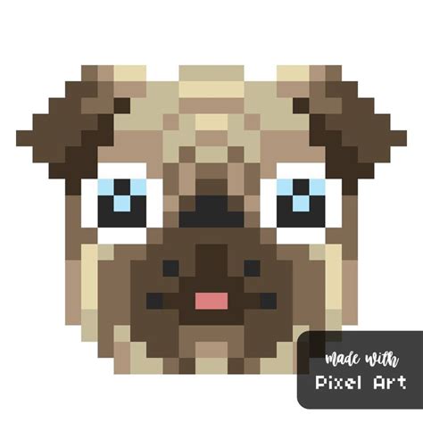Pin By Sophie Staples On Pixel Art Pug Art Pixel Art Animals