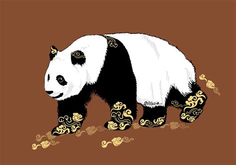 大熊猫系列插画插画插画习作albizia 原创作品 站酷 Zcool